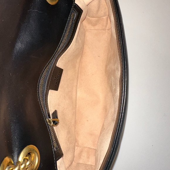 Gucci GG Marmont small shoulder bag Like new - Black Leather - Picture 13 of 15